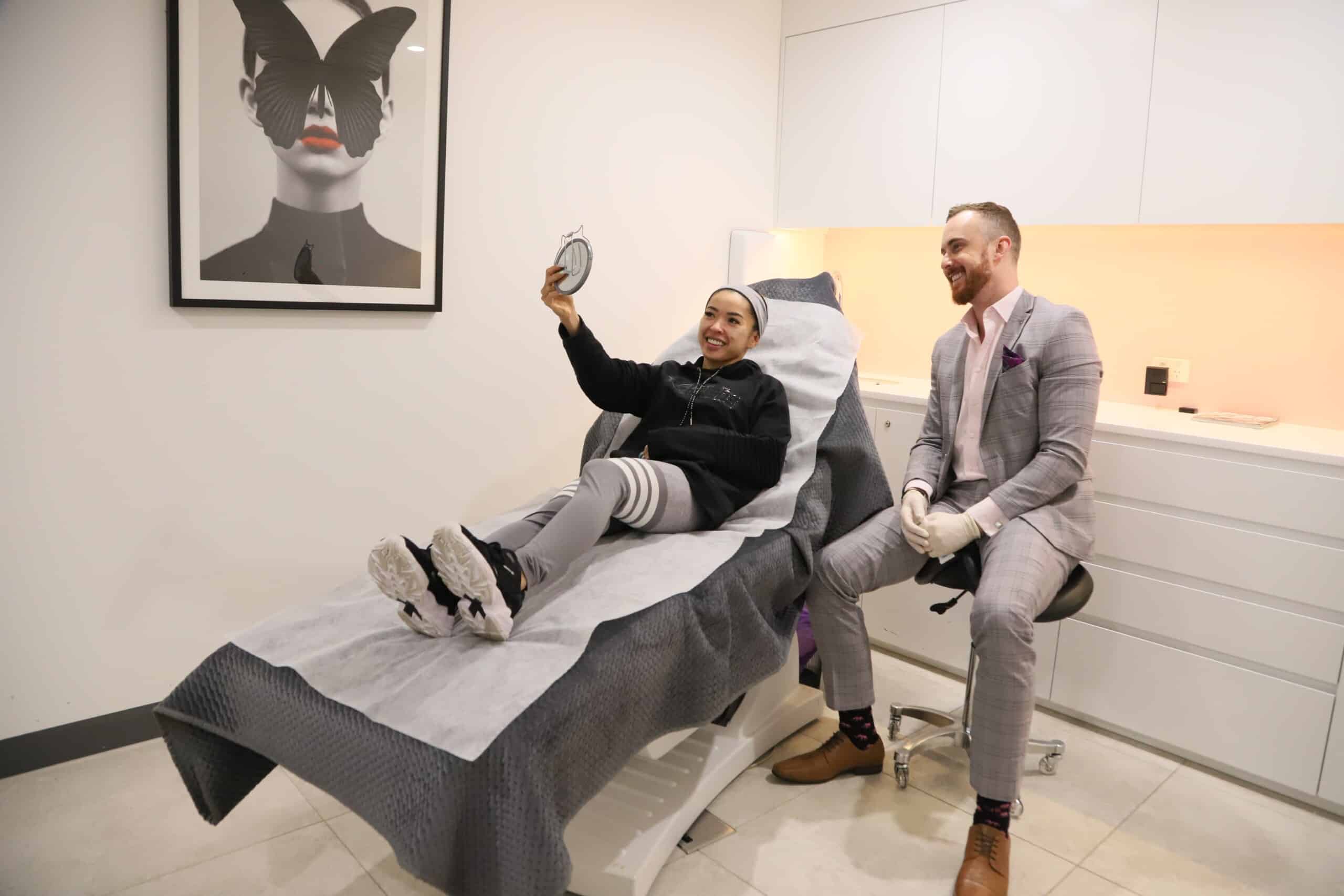 Eyebrow smoothing by Dr Josh Wall at Contour Clinics