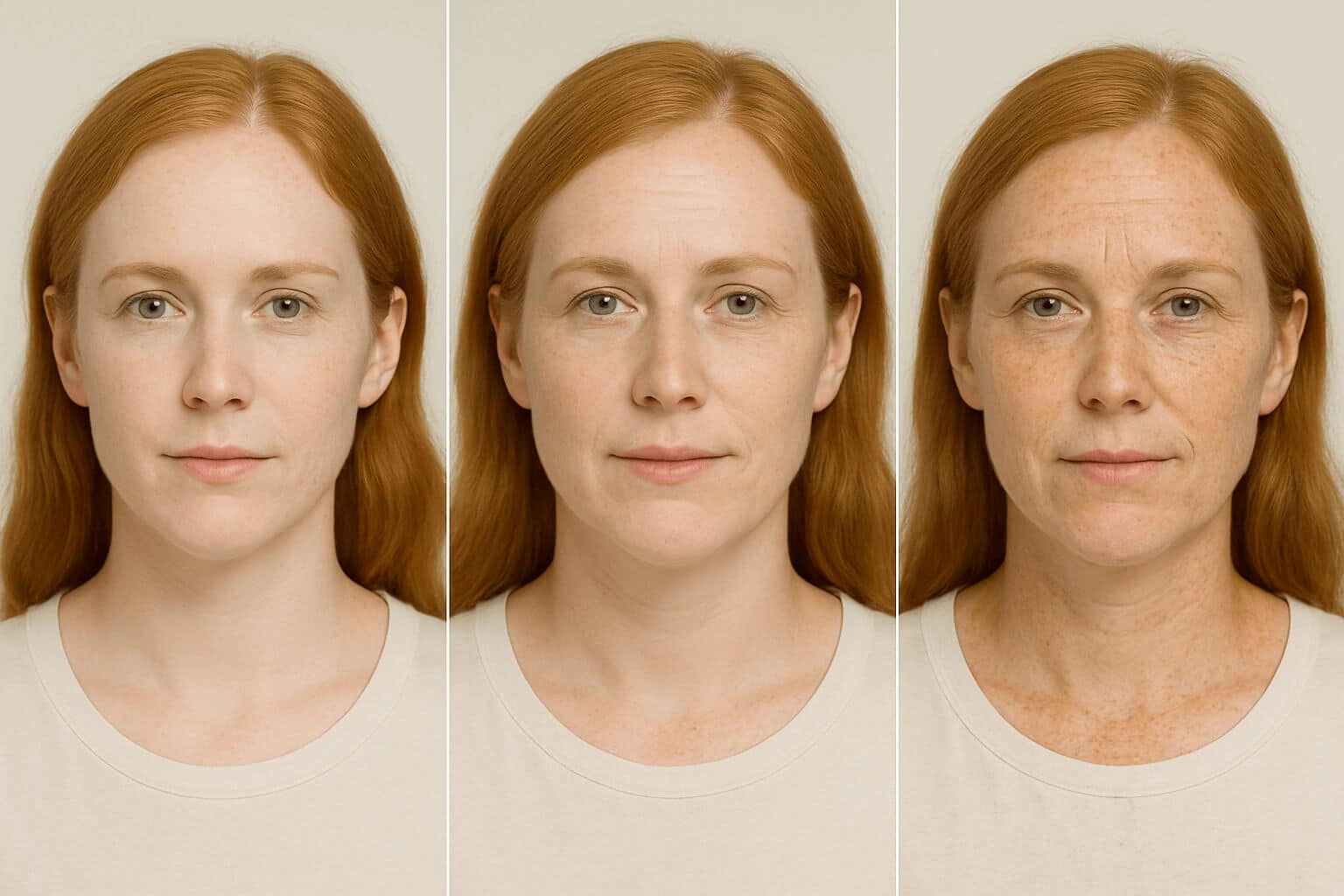 Skin Age Calculator skin example - no SPF